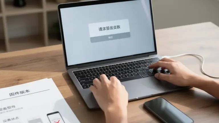 爱思助手刷机提示“请求签名失败”怎么办？固件签名与连接排查指南