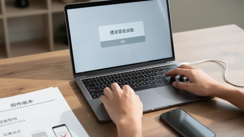 爱思助手刷机提示“请求签名失败”怎么办？固件签名与连接排查指南主题场景