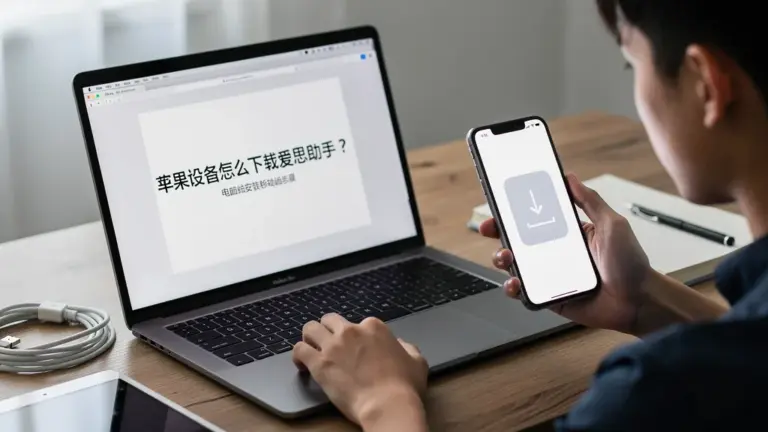 苹果设备怎么下载爱思助手？电脑端安装移动端步骤